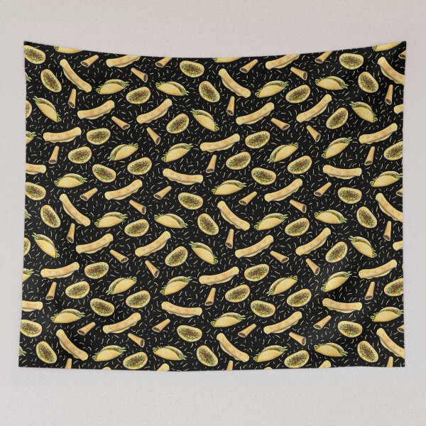 Item preview, Tacos and Burritos on Black designed and sold by Diane Warren.