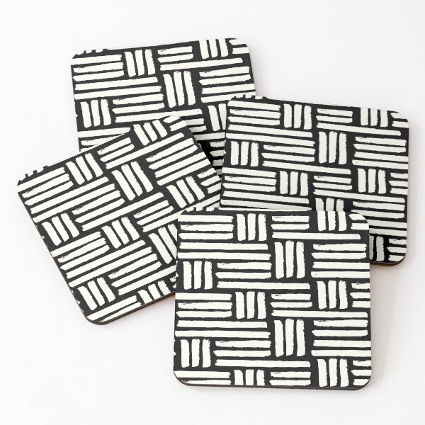 Item preview, Black and White Abstract Surface Pattern  designed and sold by Christeena-.