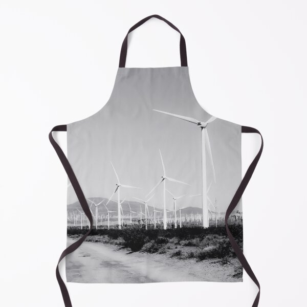 Item preview, wind turbine and desert view in black and white designed and sold by Mrvell.