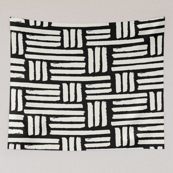 Item preview, Black and White Abstract Surface Pattern  designed and sold by Christeena-.