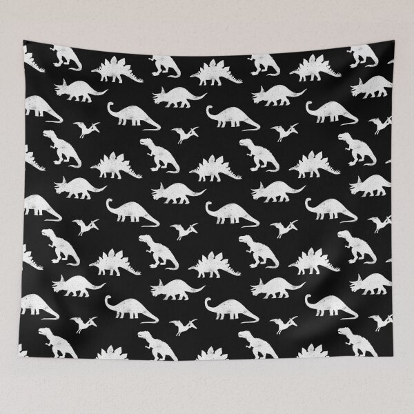 Item preview, Dinosaurs on Black designed and sold by latheandquill.