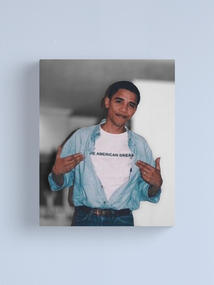 Alternate view of Young Obama The American Dream Canvas Print