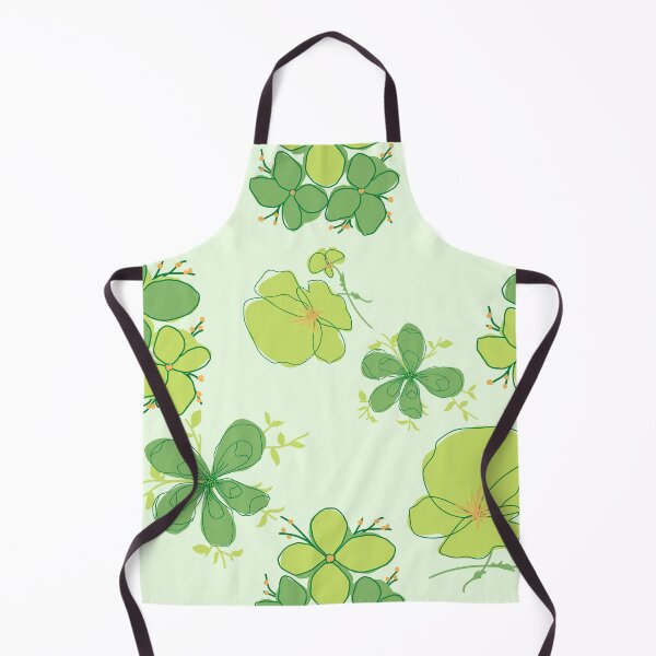 Item preview, Green flowers pattern designed and sold by thetholab.