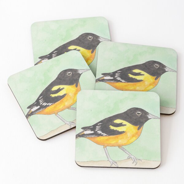 Item preview, Baltimore Oriole watercolor bird painting designed and sold by TheWaterBirds.