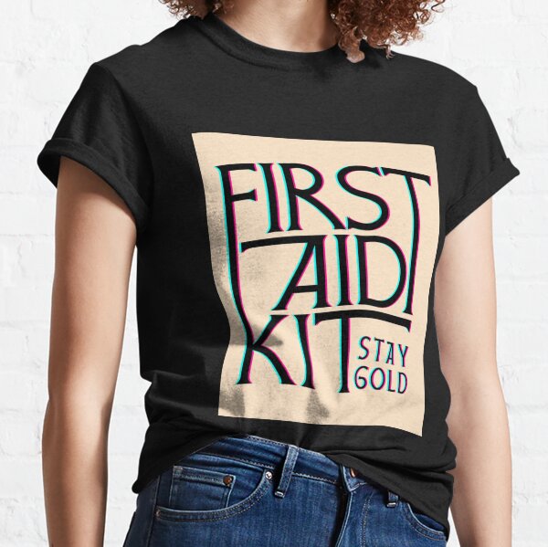 121-105 BANDER T-SHIRT BLACK — FIRST AID TO THE INJURED