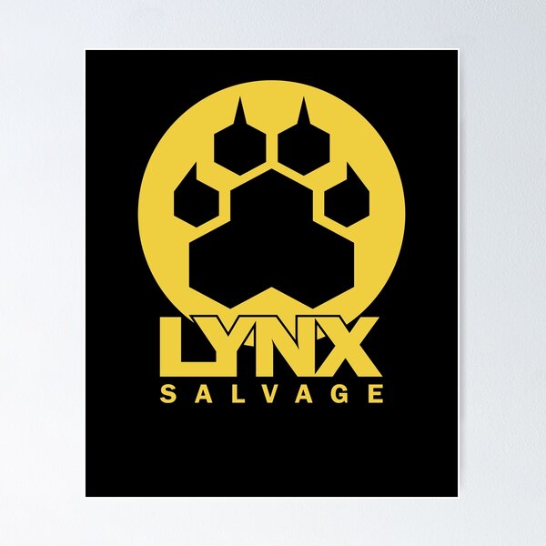 Item preview, Circle LYNX Salvage Corp Yellow Logo - Shipbreaker Hardspace designed and sold by breh-art.