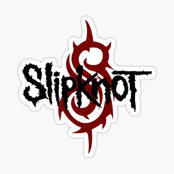 White Black Red Sticker