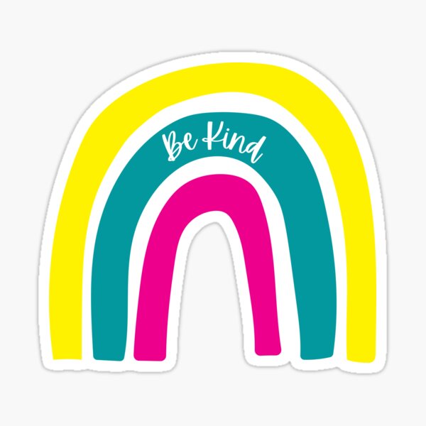 Be Kind (rainbow) Sticker
