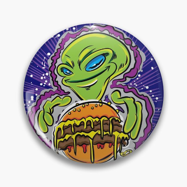Item preview, Alien Burger Invasion by eShirtLabs designed and sold by eShirtLabs.