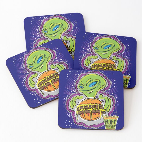 Item preview, Alien Burger Invasion by eShirtLabs designed and sold by eShirtLabs.