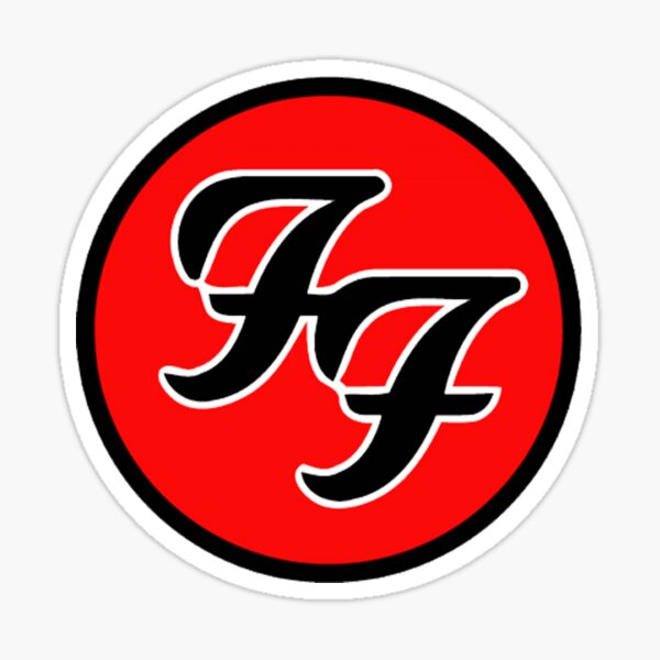 double black f Sticker