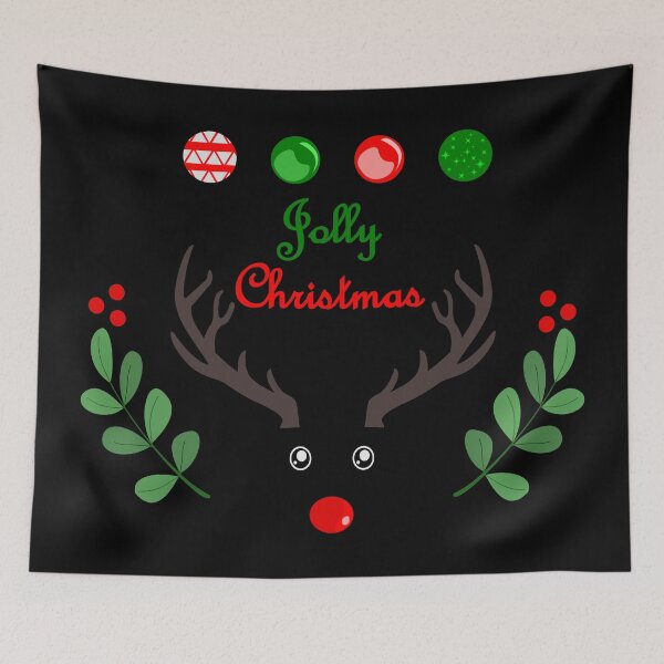 Item preview, Jolly Christmas reindeer, hohoho designed and sold by Depic Spirit.