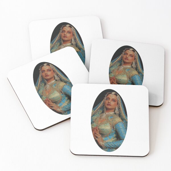 Item preview, Rekha actress wearing sari designed and sold by abeybaby-b.
