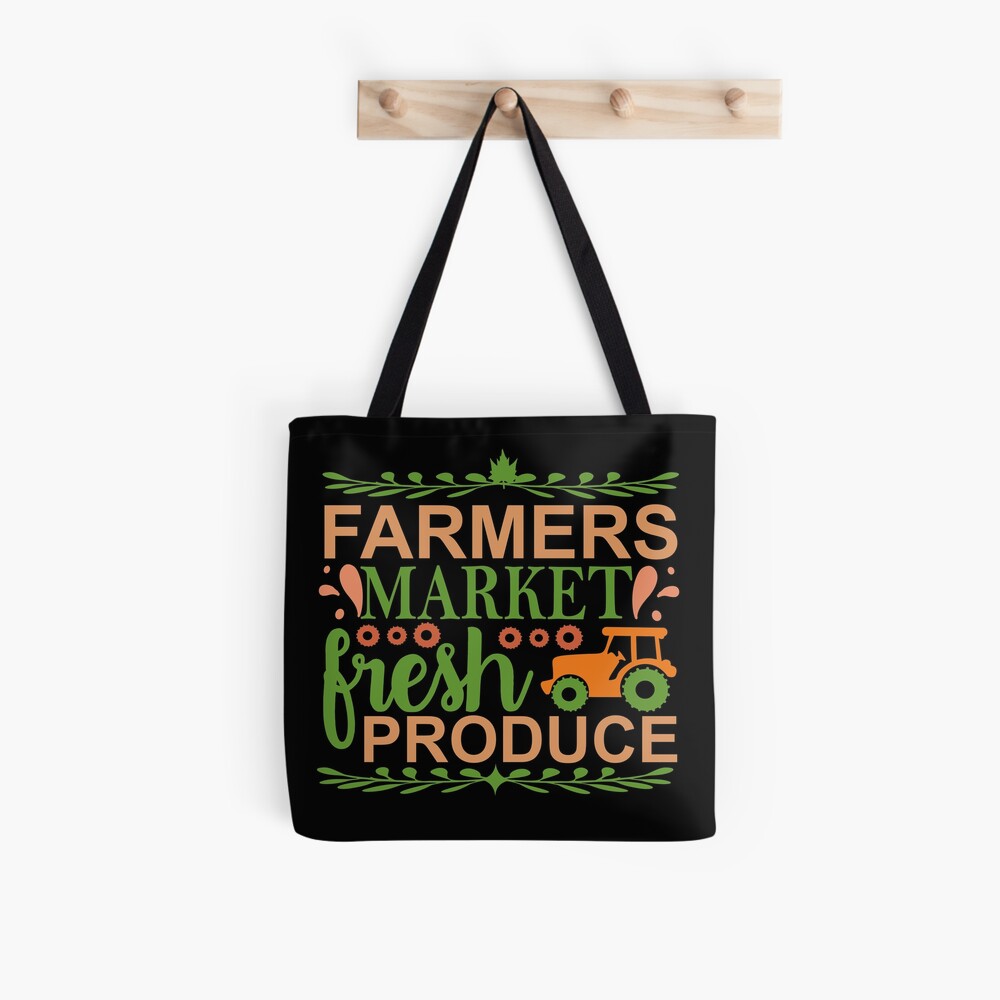 Farmers Market Bag Farm Fresh Tote Bag Cottagecore Bag 