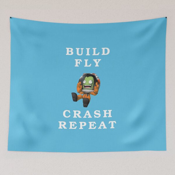 Item preview, Build fly crash repeat , Kerbal space program , kerbals designed and sold by Mekoooo.