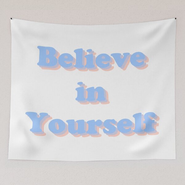 Item preview, Believe in Yourself Aesthetic Typography designed and sold by Freshfroot.