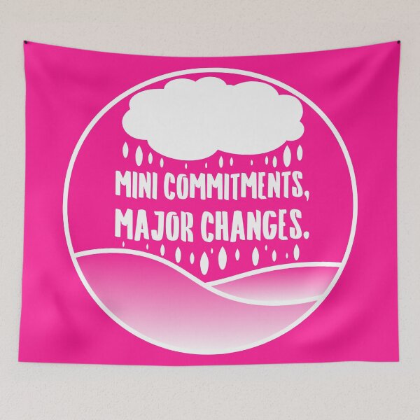 Item preview, Mini Commitments, Major Changes. | Life | Quotes | Circle | Hot Pink designed and sold by Wintre2.