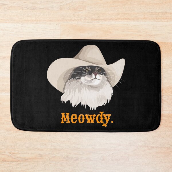Item preview, Meowdy Cat Wearing a Cowboy Hat Meme designed and sold by CelestialHCO.
