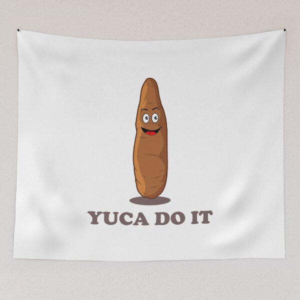 Item preview, Yuca Do It - Funny Kawaii Yuca Pun designed and sold by Kawaiindoodle.