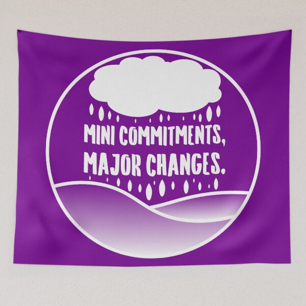 Item preview, Mini Commitments, Major Changes. | Life | Quotes | Circle | Purple designed and sold by Wintre2.
