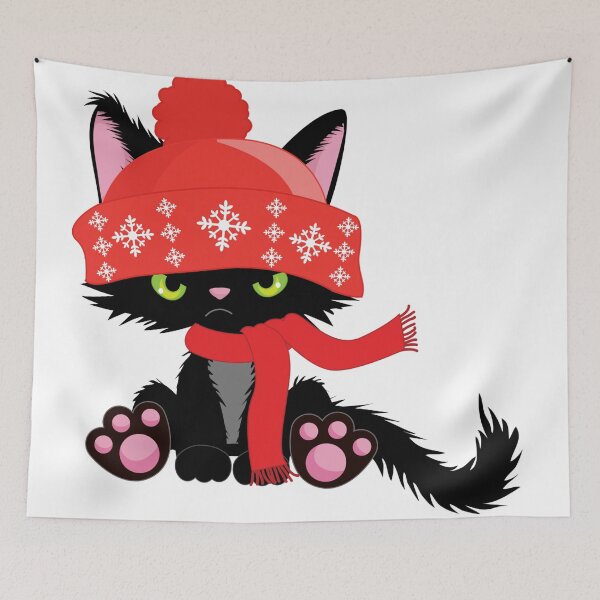 Item preview, Cute Black Cat with No Christmas Cheer designed and sold by WOW TeesAndThings.