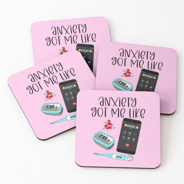 Item preview, Anxiety mental health hypochondriac Living that anxiety life mental health awareness hypochondriac pandemic anxiety panic disorder  designed and sold by tiffanator606.