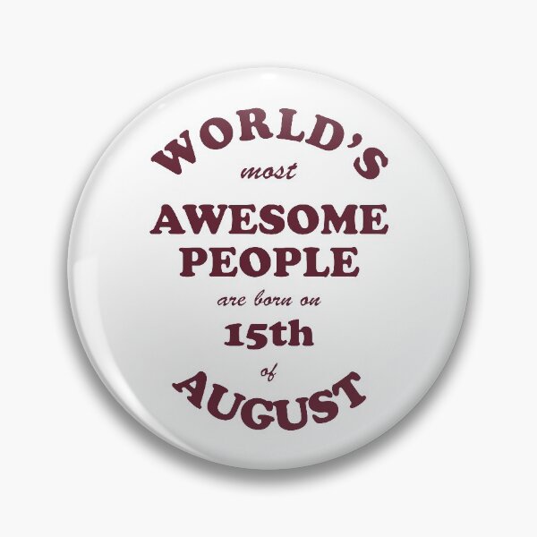 Item preview, Awesome People are born on 15th of August designed and sold by beloknet.
