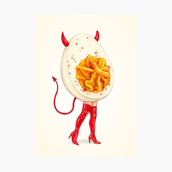 Item preview, Deviled Egg Pin-Up designed and sold by Kelly  Gilleran.
