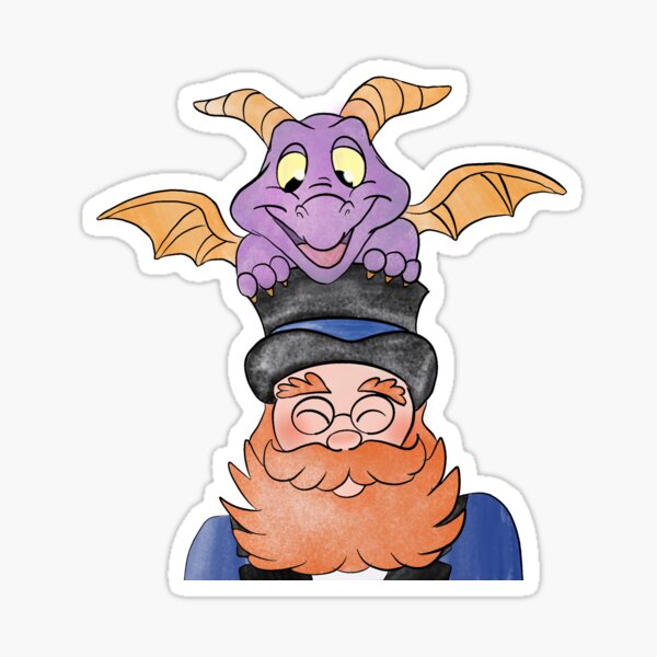 Figment Sticker Dreamfinder Dragon Disney EPCOT Flower and Garden