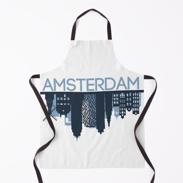 Artikelvorschau, Amsterdam Skyline Upside Down - Blau und Hellblau entworfen und verkauft von CheraeLynn.