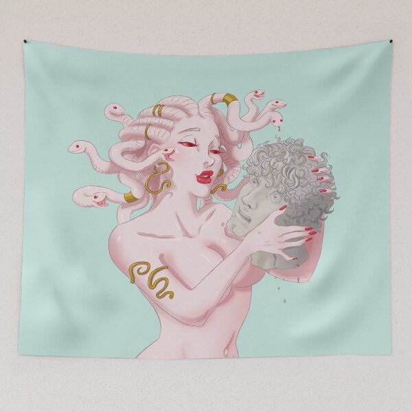 Item preview, An Albino Medusa with the head of her latest victim designed and sold by Maysoulrose.
