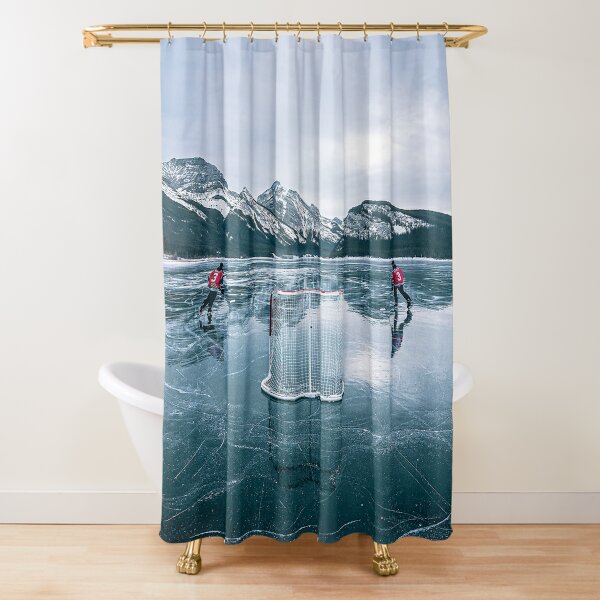 Disover Skating on glass Shower Curtain