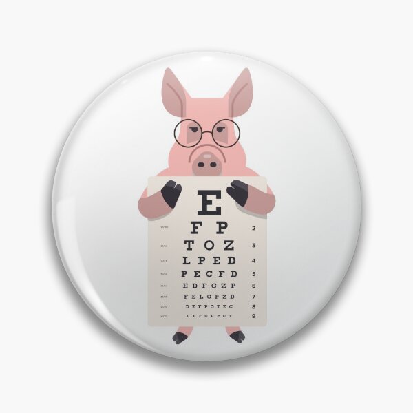 Item preview, Eye Doctor Optician Pig designed and sold by Cute and Funny Animal Art Designs.