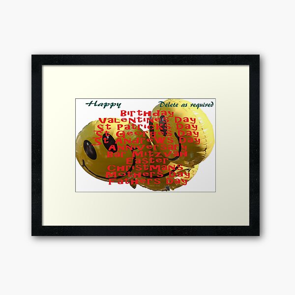 Happy Everything Framed Art Print