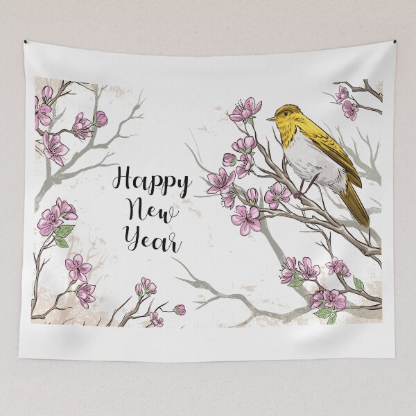 Item preview, Chinese Happy New Year with Lunar Bird  designed and sold by EclairVanilla.
