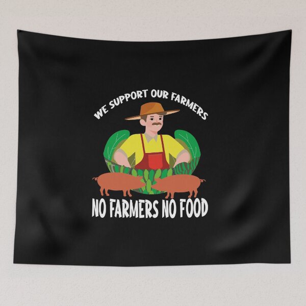 Item preview, We Support Our Farmers, no farmers no food-Artwork in support for farmers designed and sold by buzz1days.
