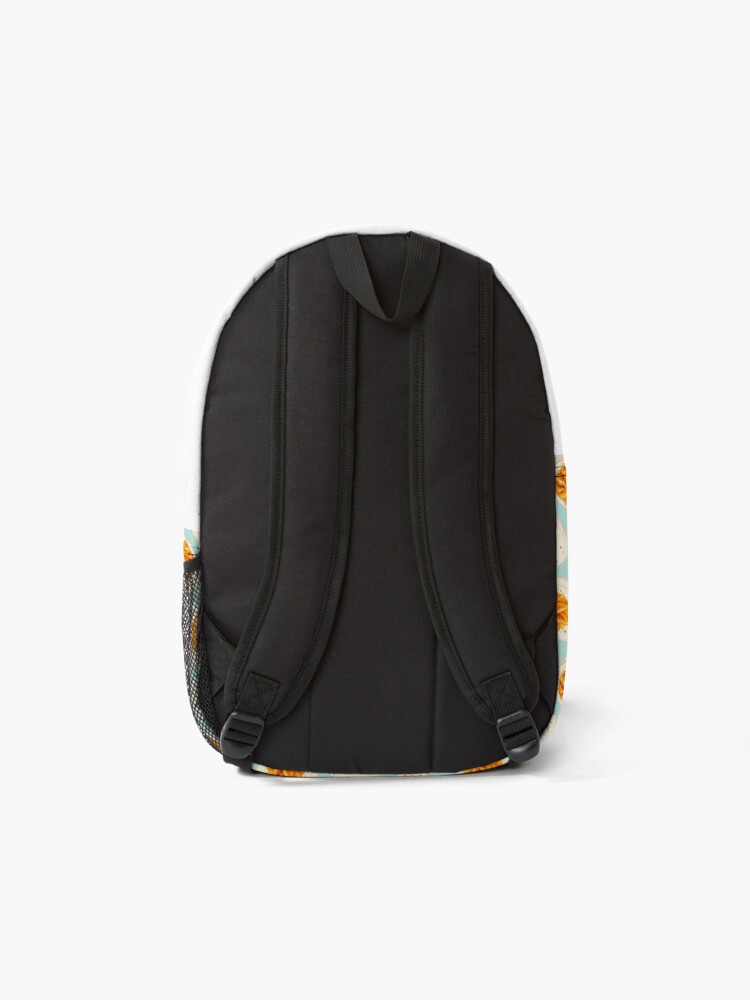 Alternate view of Deviled Egg Pattern - Blue Backpack