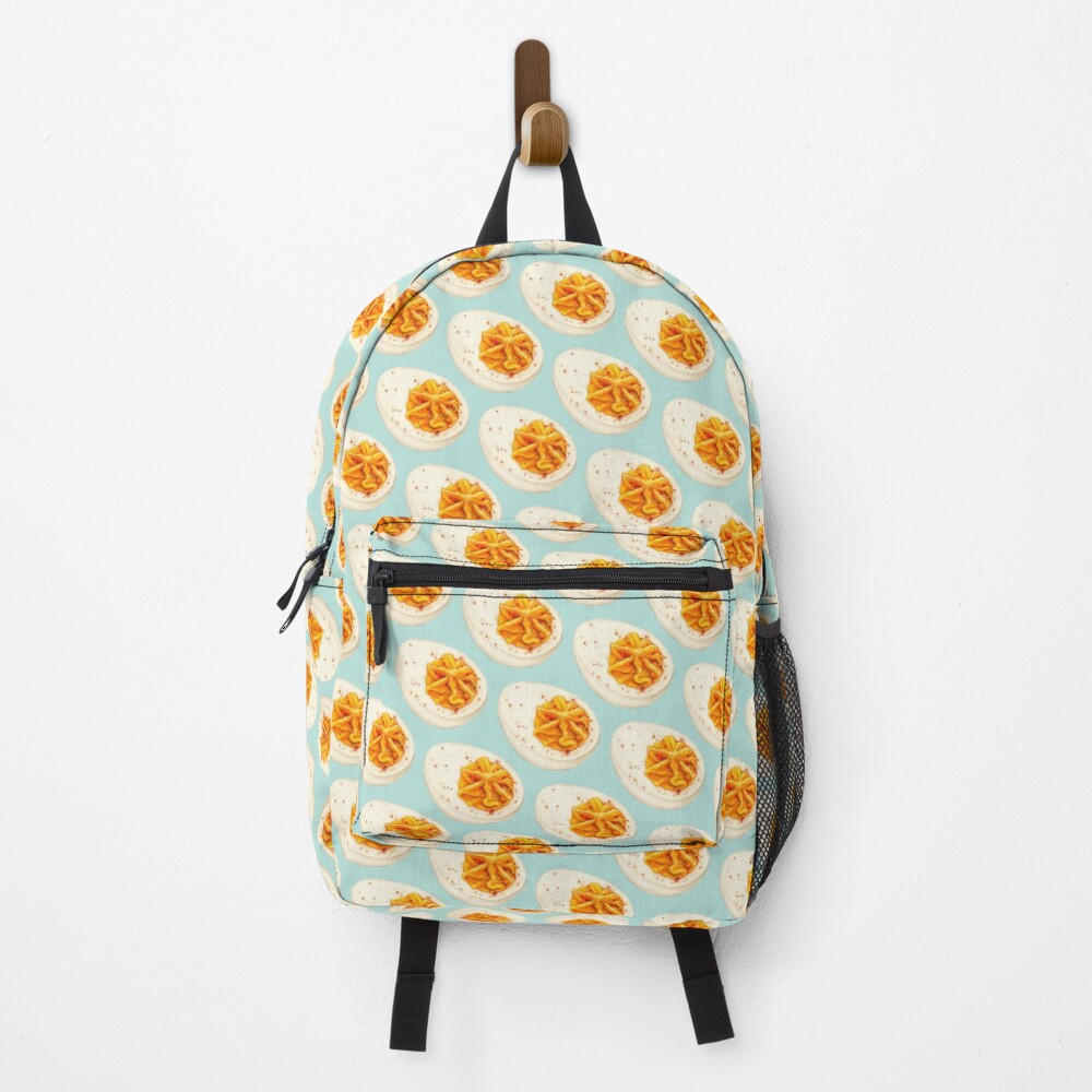 Deviled Egg Pattern - Blue Backpack