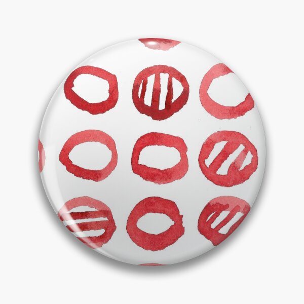 Item preview, Red Circles Watercolor Pattern designed and sold by WillowTee.