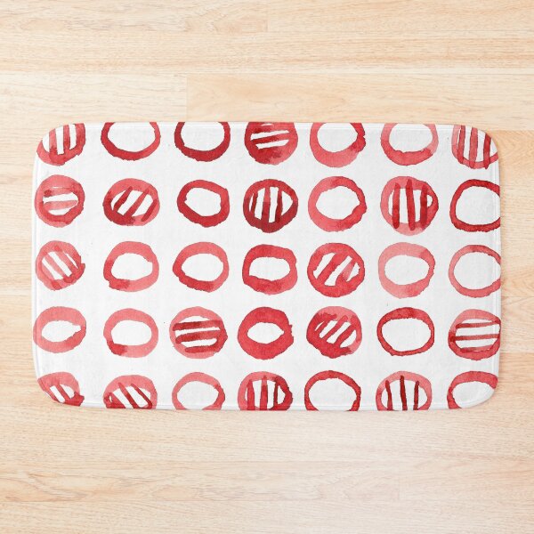 Item preview, Red Circles Watercolor Pattern designed and sold by WillowTee.