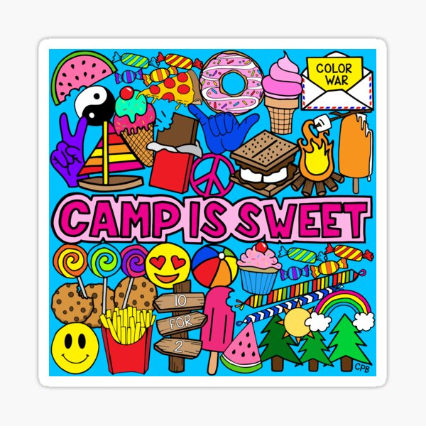 Camp Is Sweet Sticker