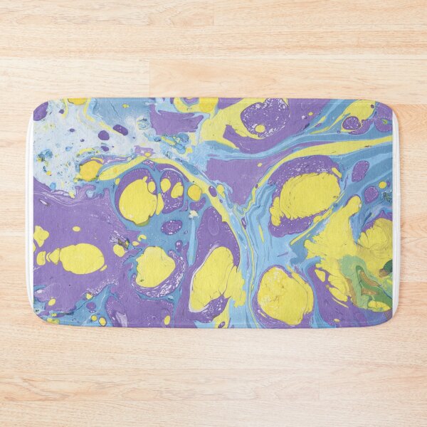 Item preview, Purple, blue and yellow ink marble paper texture  designed and sold by earthtoaura.