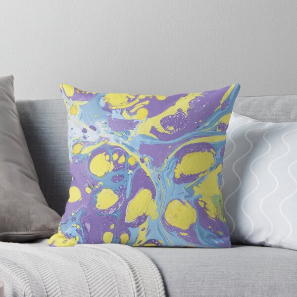 Item preview, Purple, blue and yellow ink marble paper texture  designed and sold by earthtoaura.