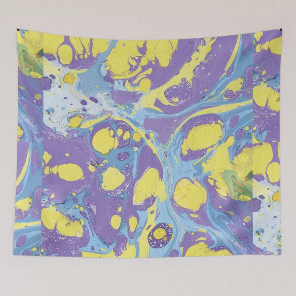 Item preview, Purple, blue and yellow ink marble paper texture  designed and sold by earthtoaura.