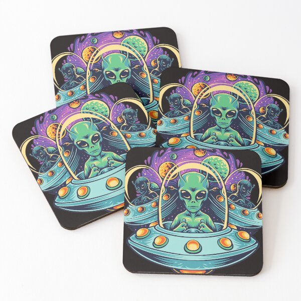 Item preview, Alien Spaceships - Sci-Fi designed and sold by Artcraft-Ink.