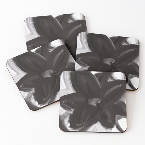 Item preview, Lilies painting black and white designed and sold by Susanna Schorr.