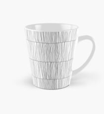 Wavy Lines White Tall Mug