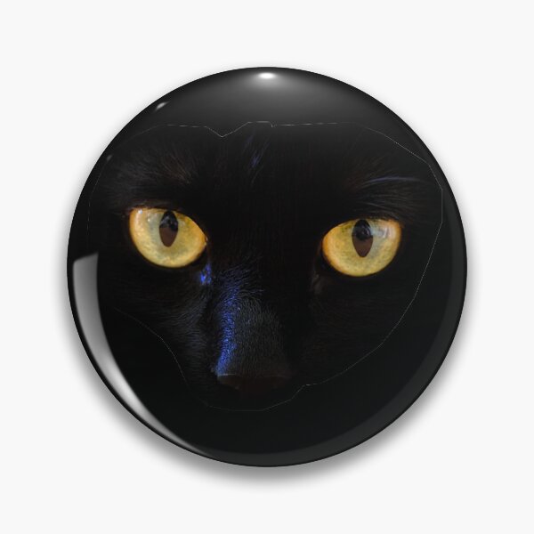 Item preview, A Cute Black Cat With Yellow Eyes designed and sold by Jozy-Merch.