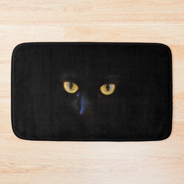 Item preview, A Cute Black Cat With Yellow Eyes designed and sold by Jozy-Merch.