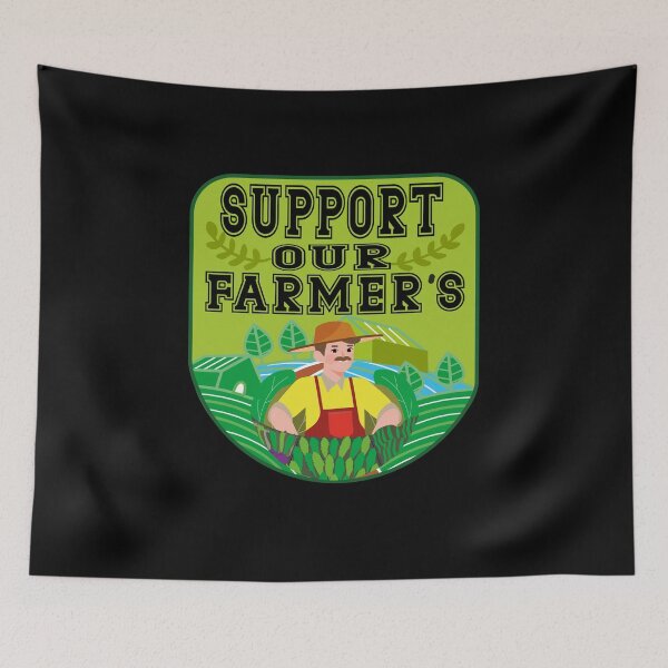 Item preview, farmers protests, no farmers no food-Artwork in support for farmers designed and sold by buzz1days.